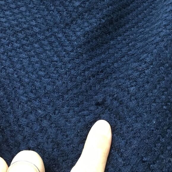 Something Navy Quad Scarf (B12) - Picture 8 of 9